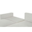 ECKSOFA Hellgrau Feincord  - Hellgrau/Schwarz, KONVENTIONELL, Kunststoff/Textil (242/151cm) - Carryhome