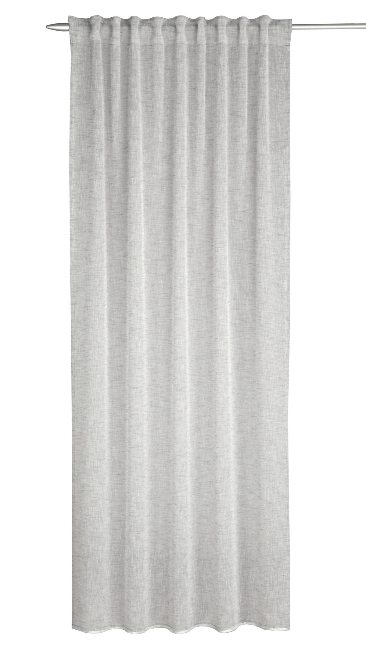 FERTIGVORHANG  halbtransparent  135/245 cm   - Silberfarben, Basics, Textil (135/245cm)