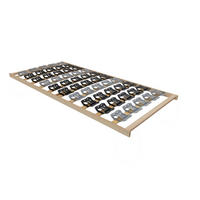 TELLERLATTENROST 80/200 cm Mittelzone verstellbar, Birke  - Anthrazit/Silberfarben, Basics, Holz/Kunststoff (80/200cm) - MID.YOU