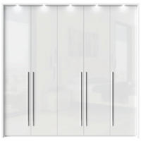 ORMAR SA KLASIČNIM VRATIMA bela, bela visoki sjaj  232/226/60 cm  - bela visoki sjaj/bela, Dizajnerski, pločasti materijal/plastika (232/226/60cm)