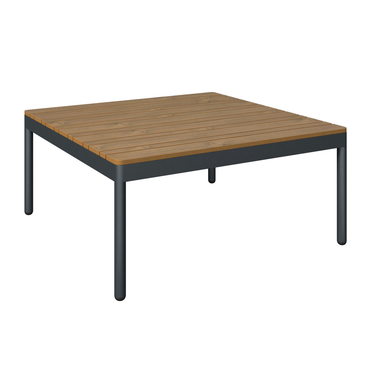 LOUNGEGARNITUR 3-teilig   85/64.5/71.5 cm Stahl  - Dunkelgrau/Naturfarben, MODERN, Kunststoff/Textil (85/64.5/71.5cm) - Ambia Garden