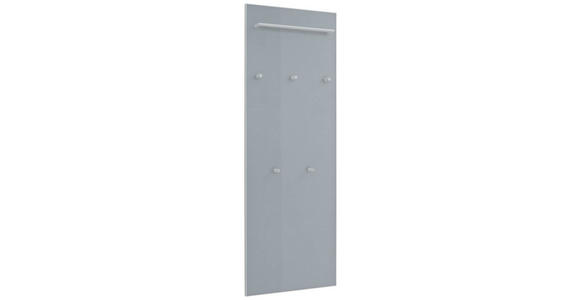 GARDEROBENPANEEL in 60/170/10 cm - Grau, Design, Glas/Holzwerkstoff (60/170/10cm) - Novel