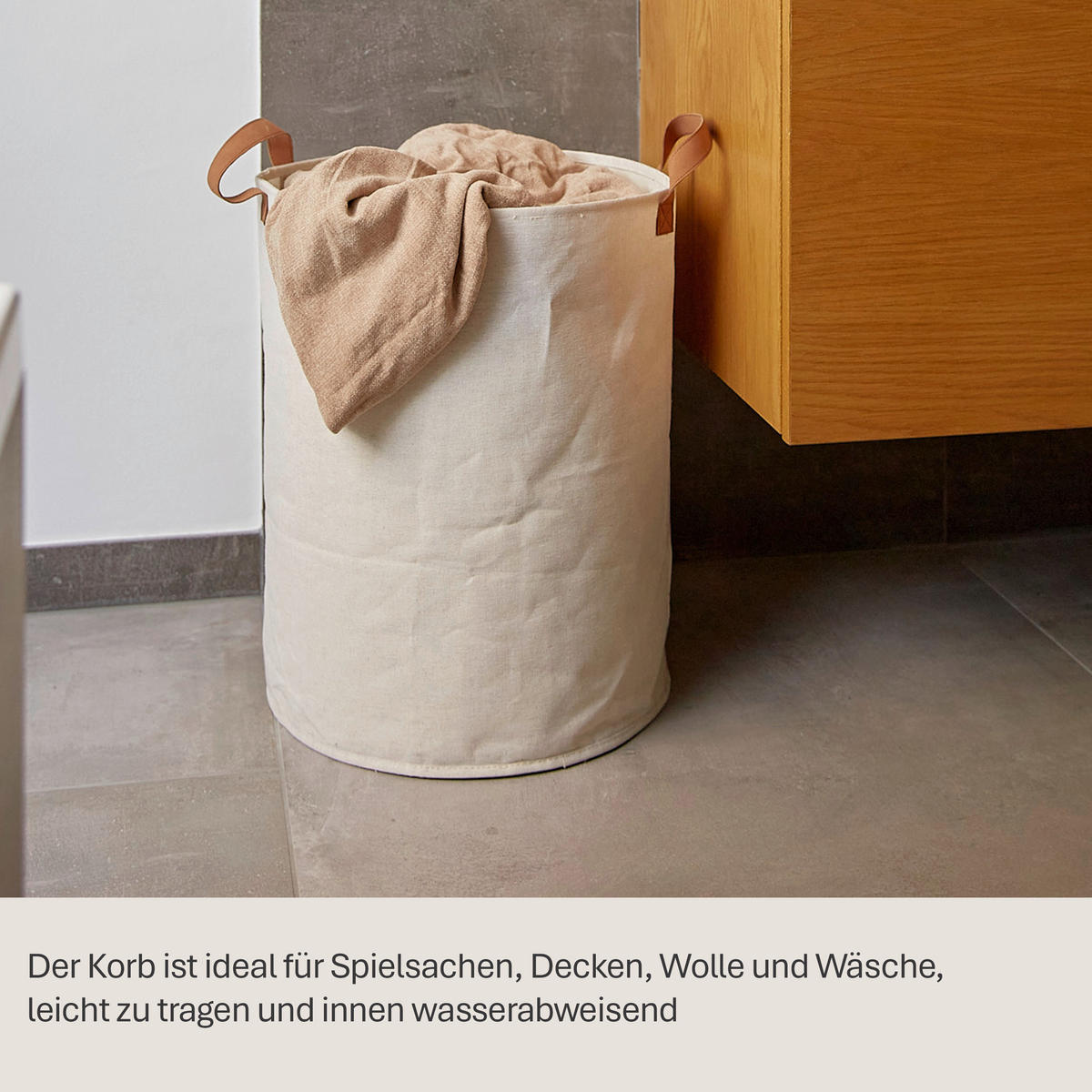 WÄSCHEKORB - Beige, Basics, Textil (40/40/45cm) - Store It