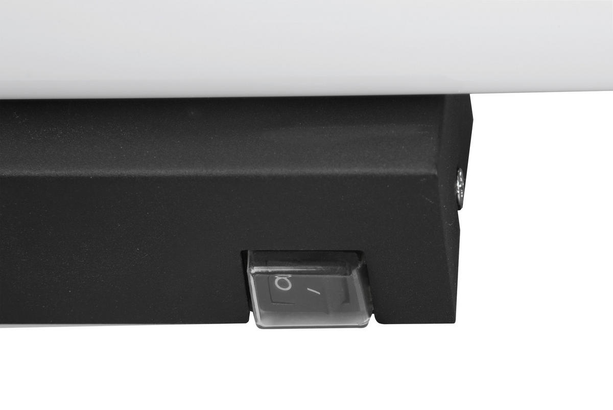 BADEZIMMER-WANDLEUCHTE Mattimo 40/5,5 cm   - Schwarz/Weiß, Basics, Kunststoff/Metall (40/5,5cm) - Trio Leuchten