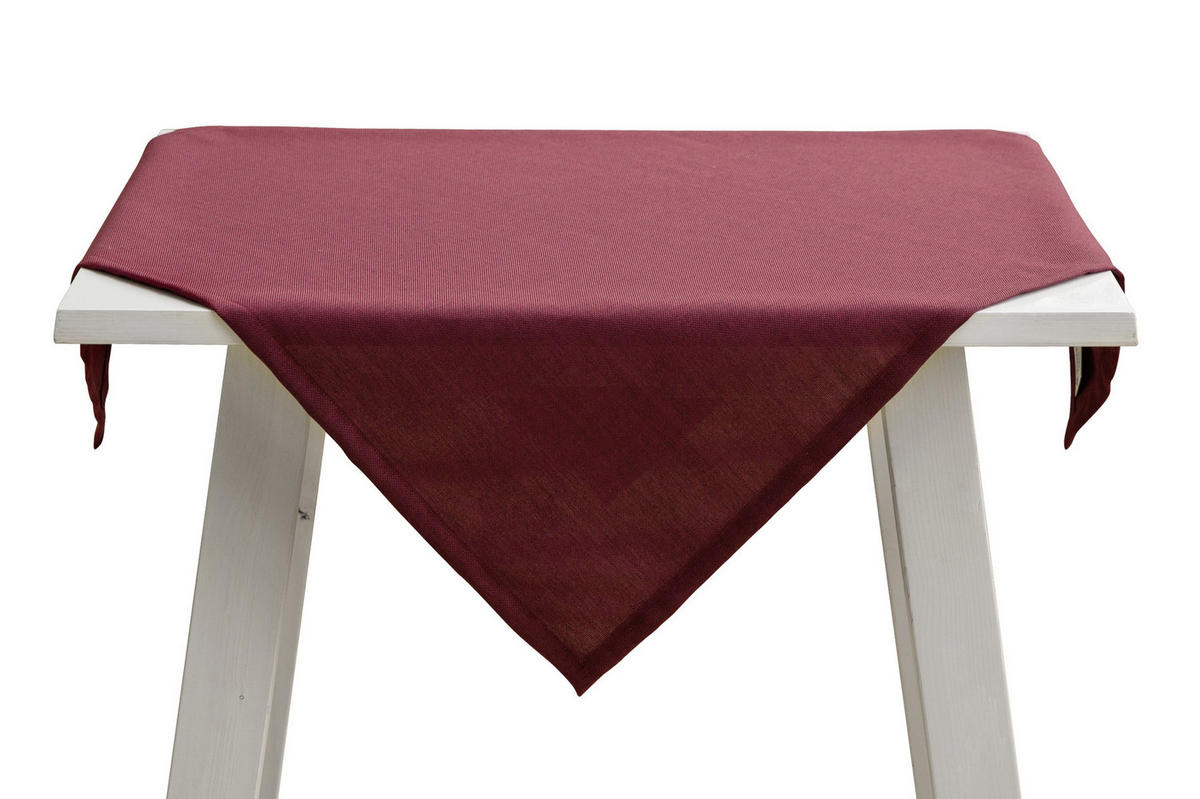 TISCHDECKE 85/85 cm  - Rot, Basics, Textil (85/85cm)