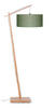 STEHLEUCHTE Andes  - Naturfarben/Grün, Design, Holz/Textil (70/176cm) - Good & Mojo