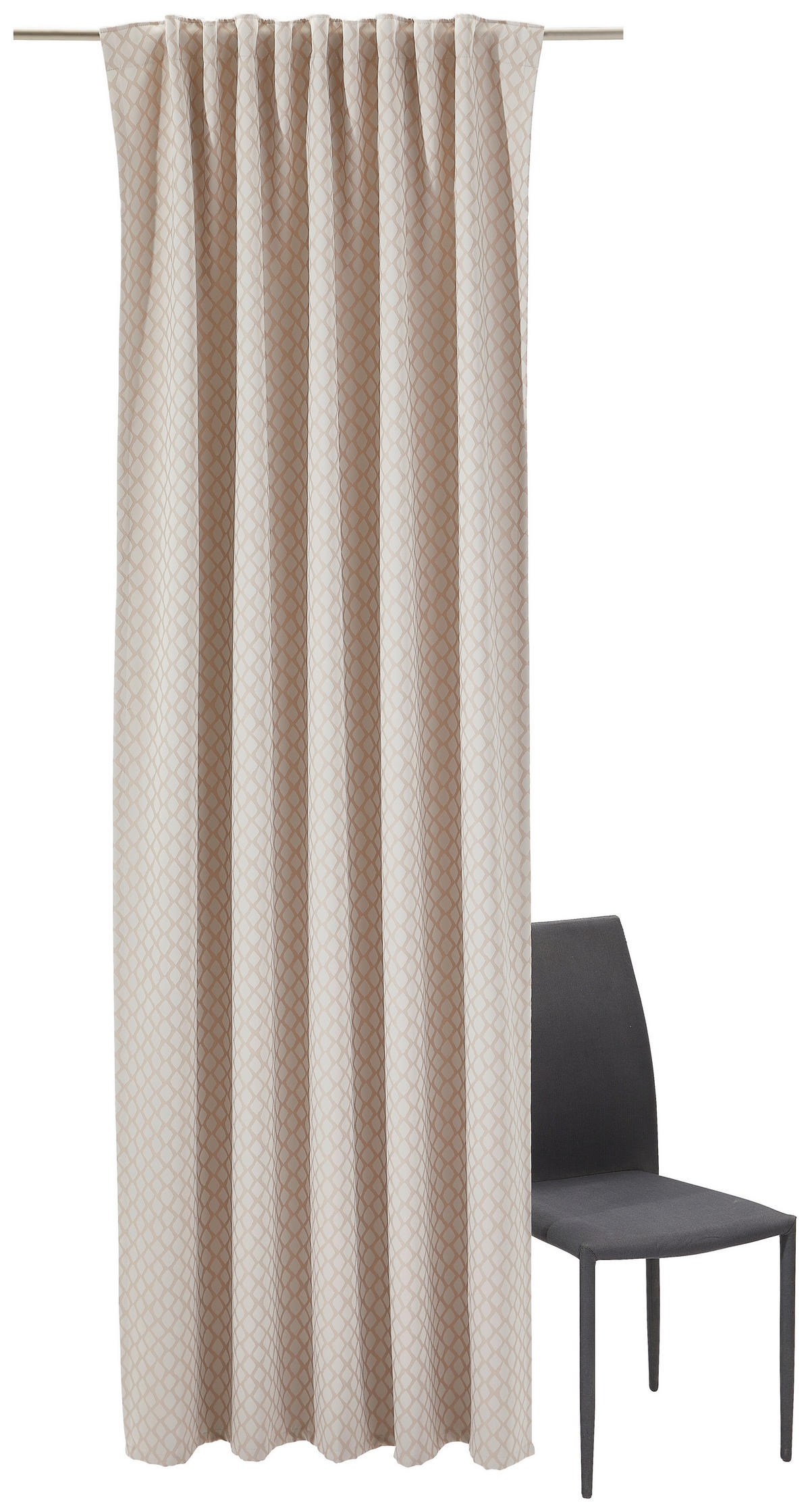 FERTIGVORHANG  blickdicht  140/245 cm   - Beige, KONVENTIONELL, Textil (140/245cm) - Dieter Knoll