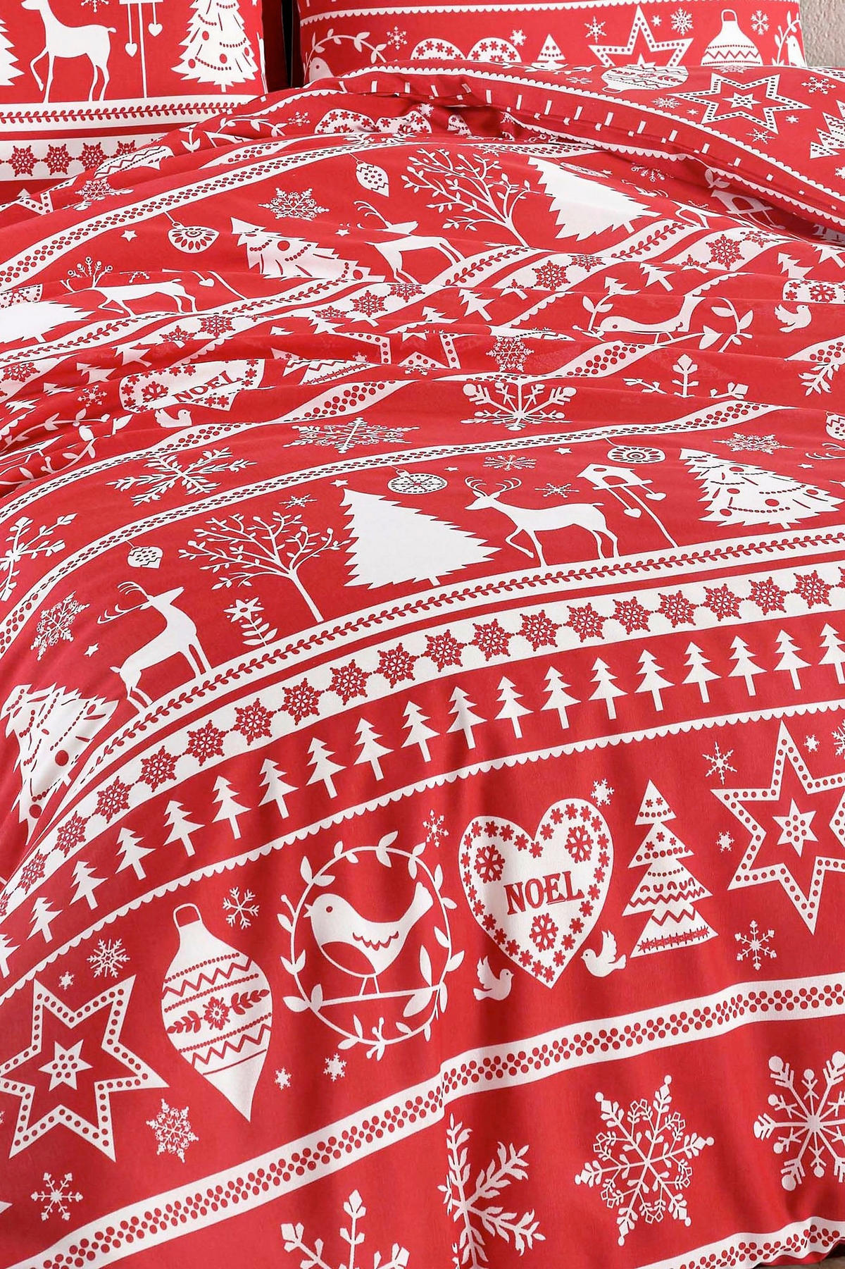 BETTWÄSCHE Snowmas 200/200 cm  - Multicolor, Basics, Textil (200/200cm) - X-Mas