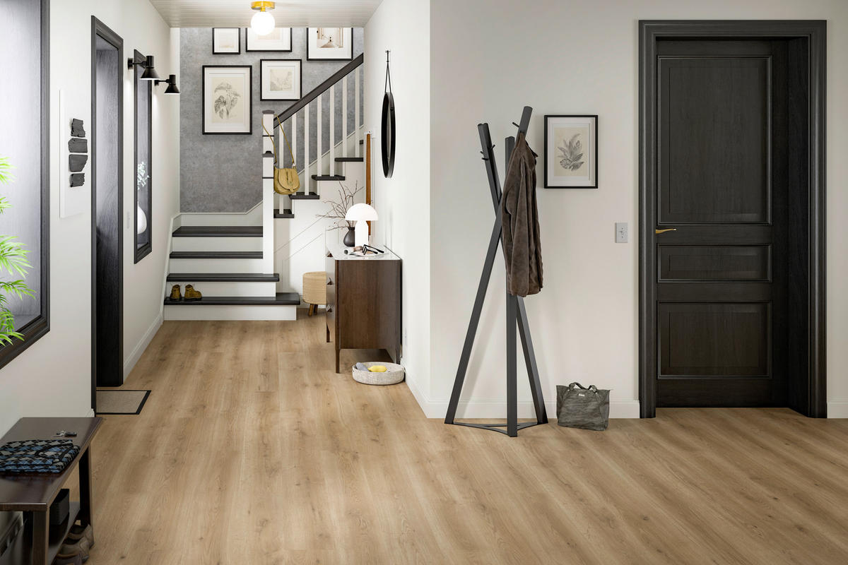 DESIGNBODEN Messina Eiche EGGER Aquadura+  per  m² - Eichefarben/Braun, KONVENTIONELL, Holzwerkstoff (129.2/19.3/0.75cm) - Egger Holzwerkstoffe