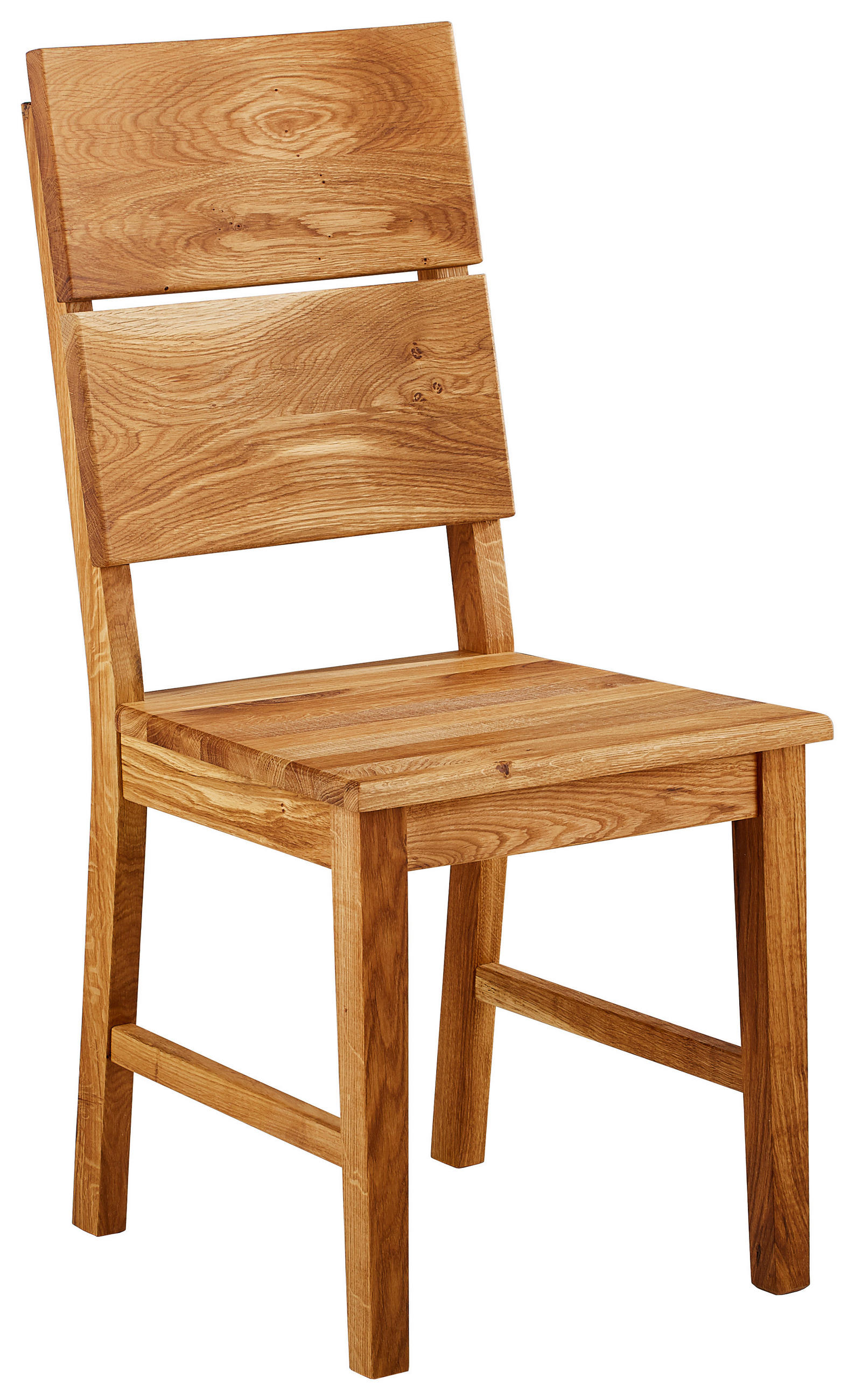 STUHL Eiche dunkel Wildeiche massiv  - Eiche dunkel/Eichefarben, Natur, Holz (43/94,5/50cm) - Linea Natura