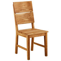 STOLICA  tamni hrast       - tamni hrast/boja hrasta, Prirodno, drvo (43/94,5/50cm) - Linea Natura