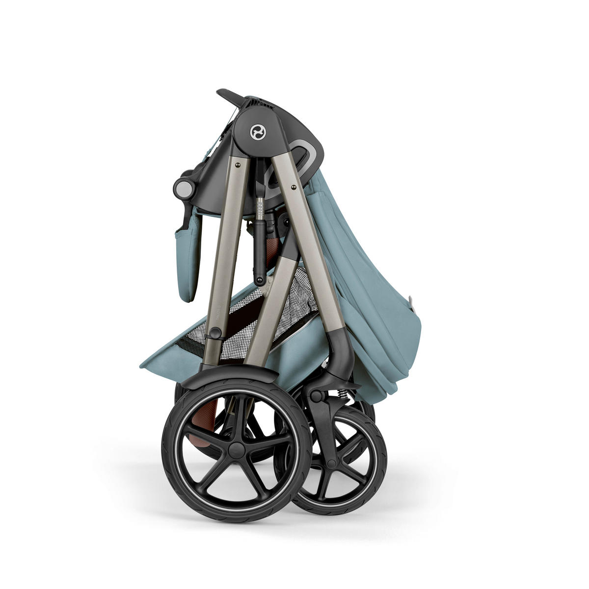 KINDERWAGEN Talos S TPE inkl. Fold-Carrycot  - Taupe/Hellblau, Basics, Textil/Metall (93/60/115cm) - cybex GOLD