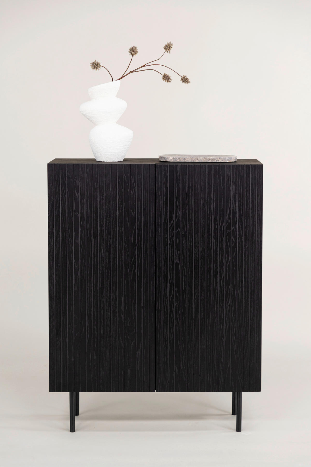 HIGHBOARD  in 80/103/30 cm  - Schwarz, Design, Holzwerkstoff/Metall (80/103/30cm) - Livetastic
