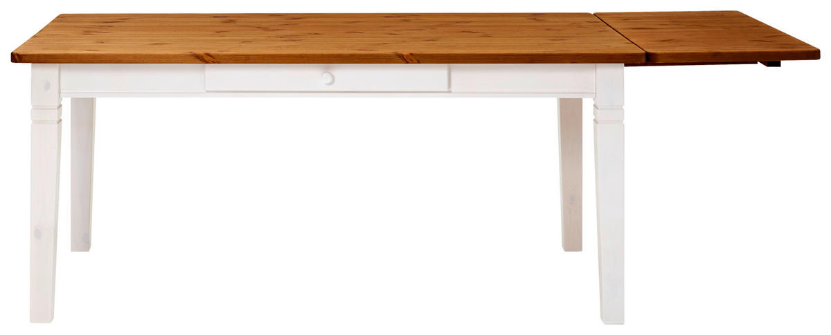 ESSTISCH in Holz 180/90/78 cm  - Bernsteinfarben/Weiß, ROMANTIK / LANDHAUS, Holz (180/90/78cm) - Boxxx