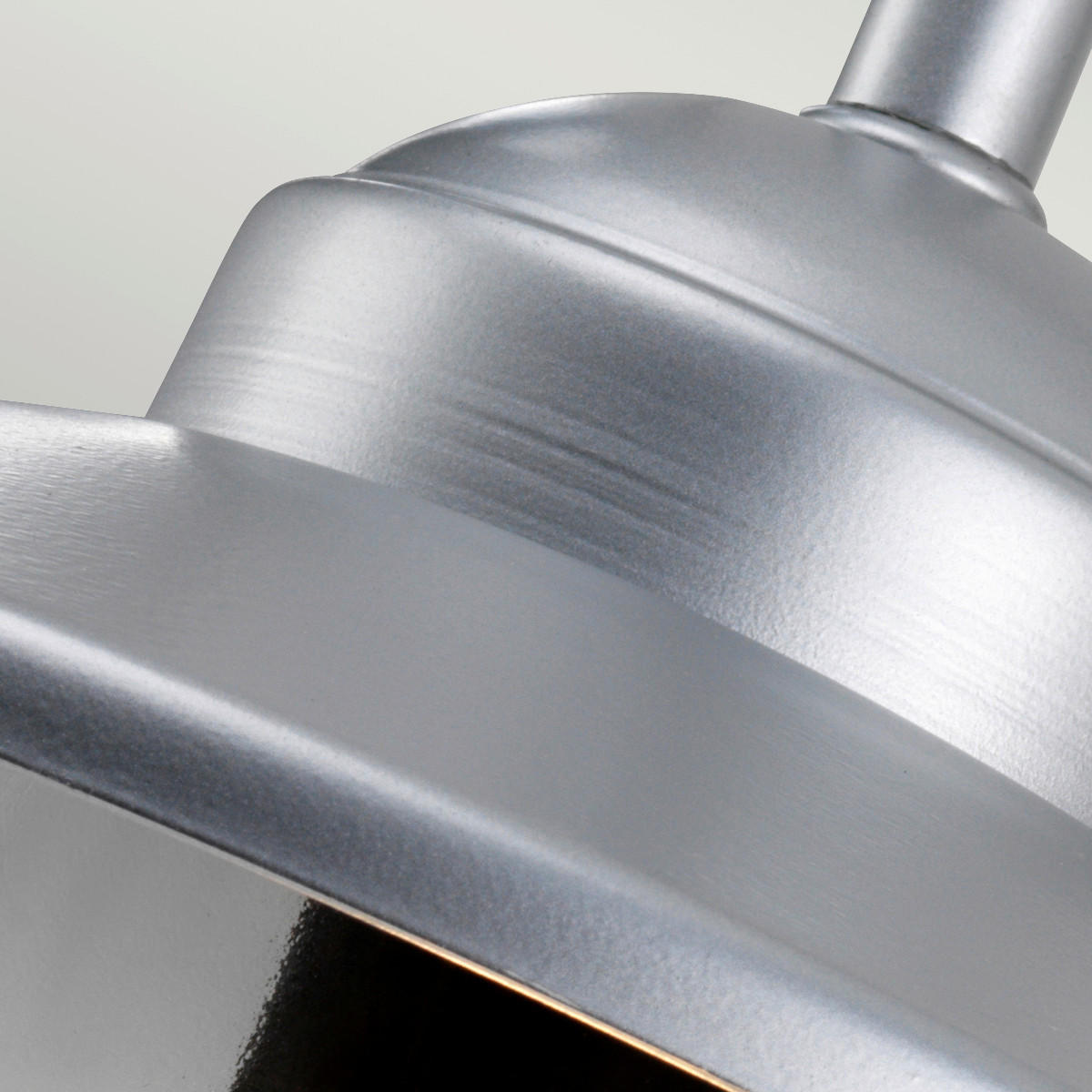 AUSSENWANDLEUCHTE - Silberfarben, Konventionell, Glas/Metall (27.5/25.5/42cm) - Elstead Lighting