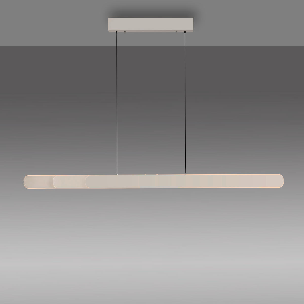 LED-PENDELLEUCHTE 160/5,5/180 cm  - Creme, Design, Kunststoff/Metall (160/5,5/180cm) - Schöner Wohnen