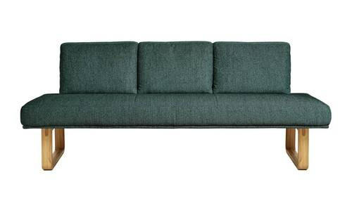 SITZBANK 209/92/78 cm  in Grün  - Eichefarben/Grün, Design, Holz/Textil (209/92/78cm) - Dieter Knoll