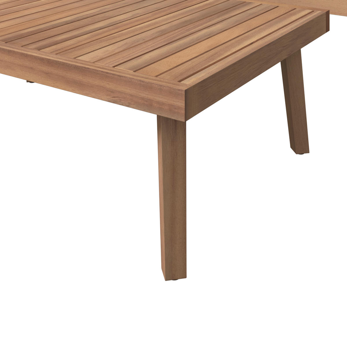 BAŠTENSKA GARNITURA 3 dela  - boja akacije/bež, Konvencionalno, drvo/metal (65/100/33cm) - Ambia Garden