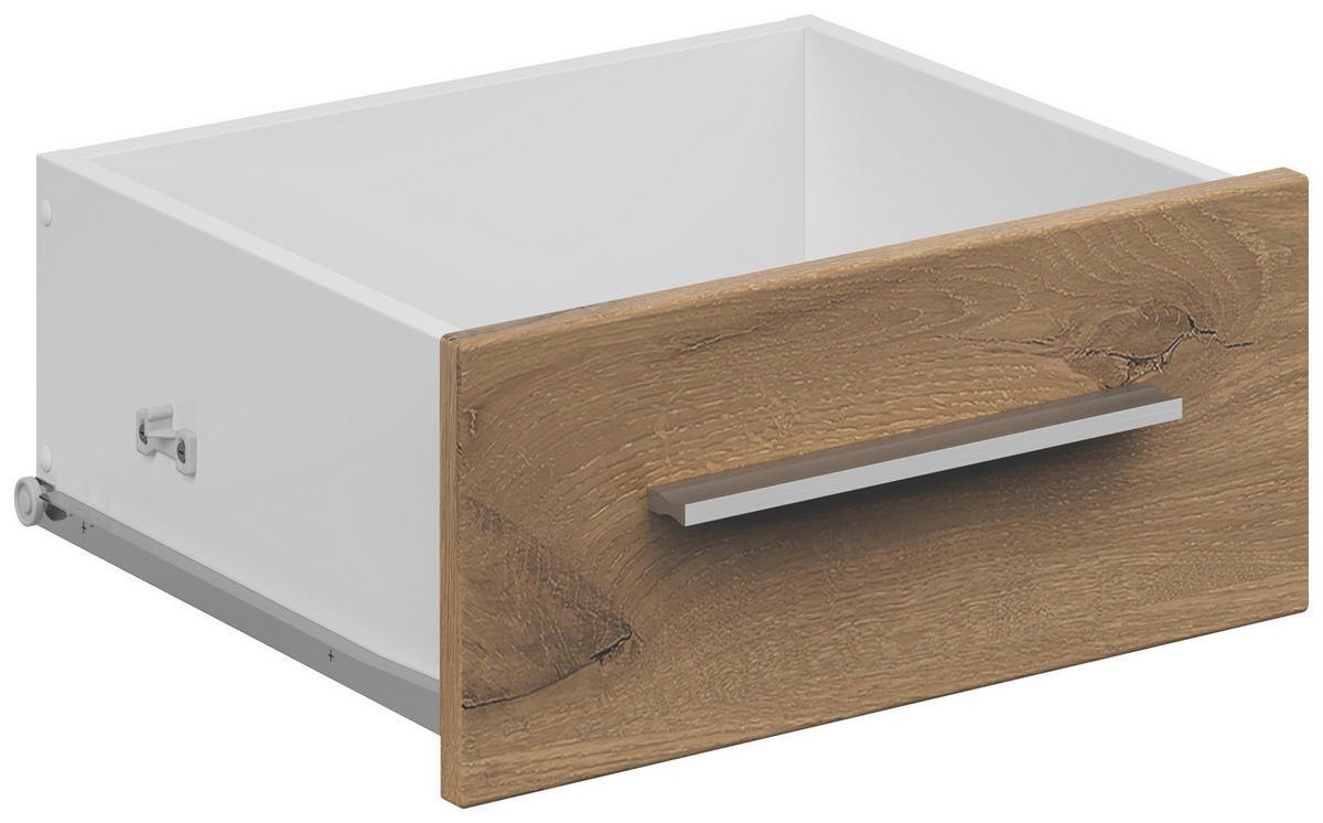 SCHUBKASTENEINSATZ 36,4/16,9/36,6 cm   - Eichefarben/Weiß, KONVENTIONELL, Holzwerkstoff (36,4/16,9/36,6cm) - Voleo