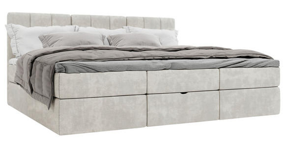 FAMILIENBETT - Beige/Schwarz, Design, Holzwerkstoff/Kunststoff (240/200cm) - Esposa