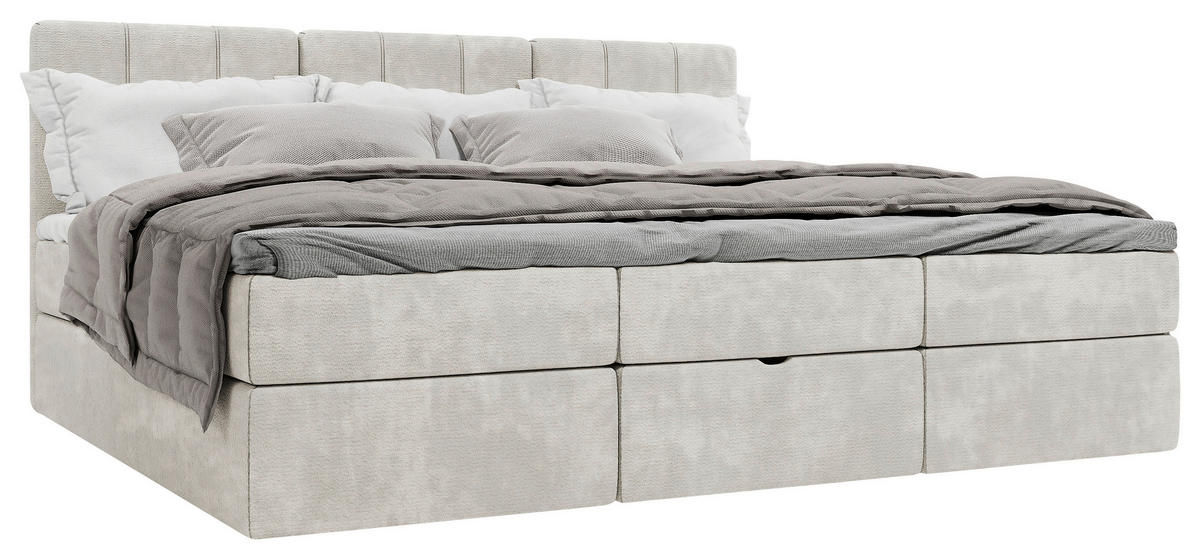 FAMILIENBETT - Beige/Schwarz, Design, Holzwerkstoff/Kunststoff (270/200cm) - Esposa