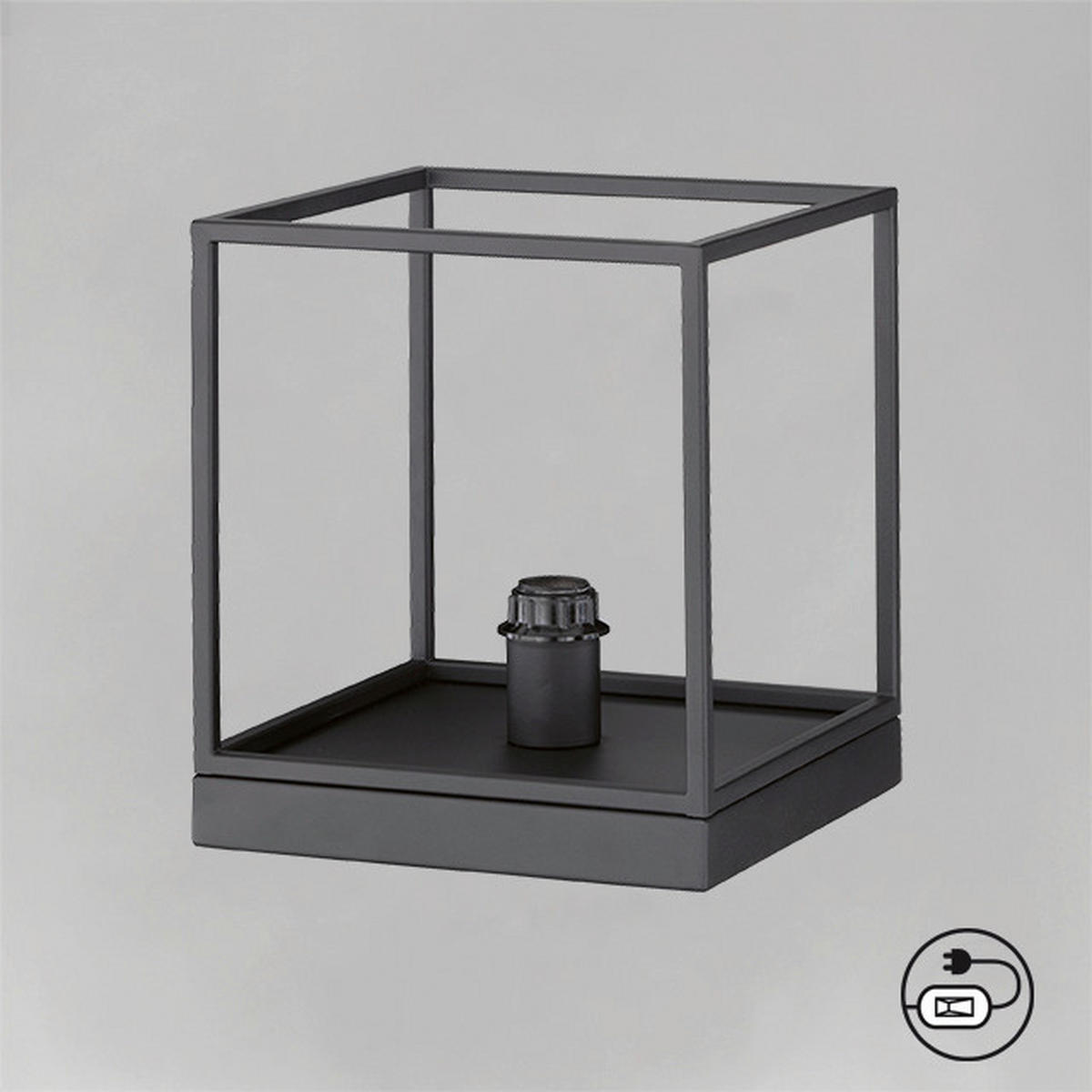 BORDSLAMPA Modular S 20/20/22,5 cm   - svart, Basics, metall (20/20/22,5cm) - Fischer & Honsel