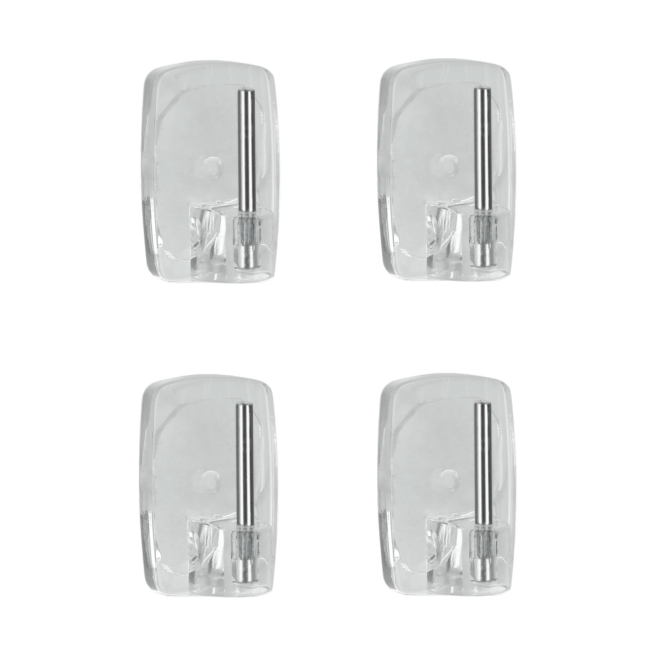 Selbstklebehaken Makena, 4er B/H/T: ca. 6,8/16/1,5 cm