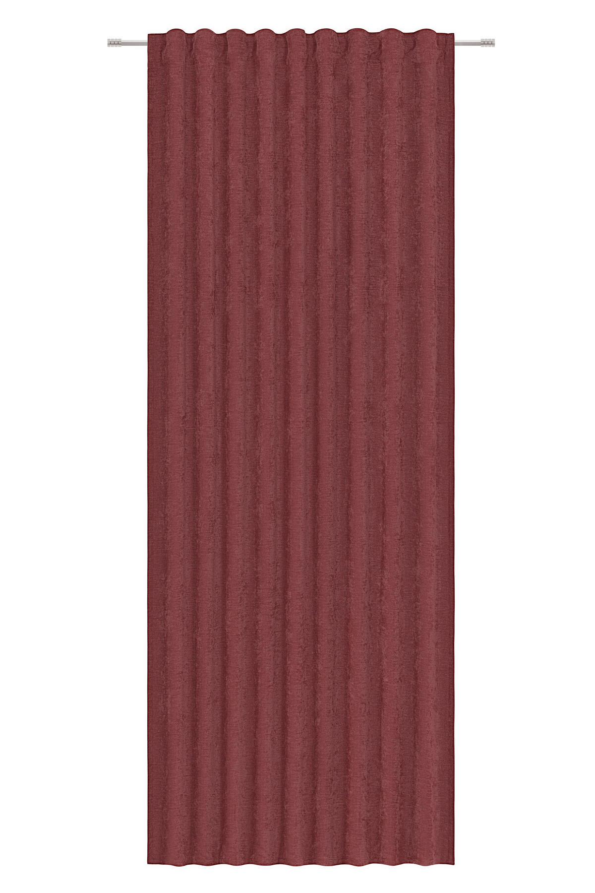 HOTOVÝ ZÁVĚS, neprůsvitné, 140/245 cm - tmavě červená, Konvenční, textil (140/245cm) - Esposa