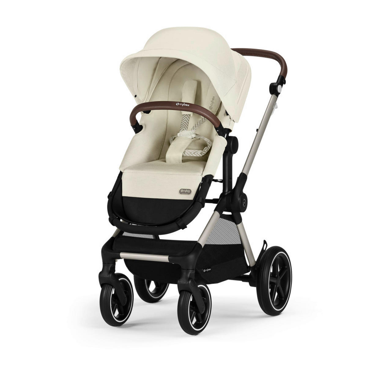 KOMBIKINDERWAGEN Eos Lux  - Beige/Silberfarben, Basics, Textil/Metall (85/61/116cm) - Cybex
