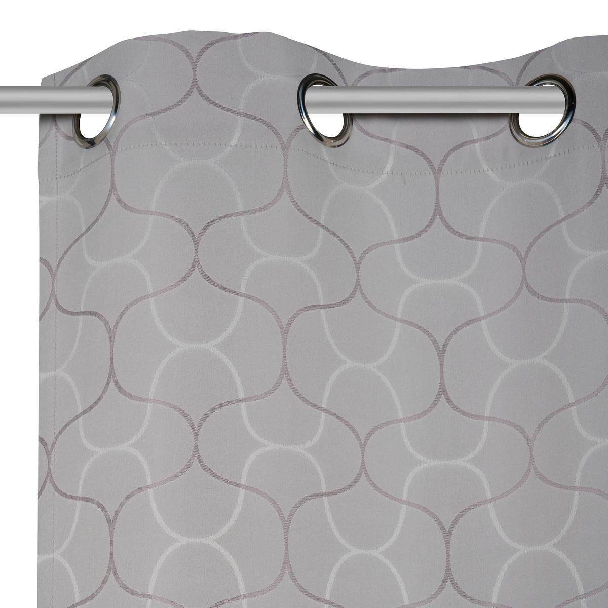 ZÁVES S OČKAMI, nepriehľadné, 140/245 cm - sivohnedá, Konventionell, textil (140/245cm) - Esposa