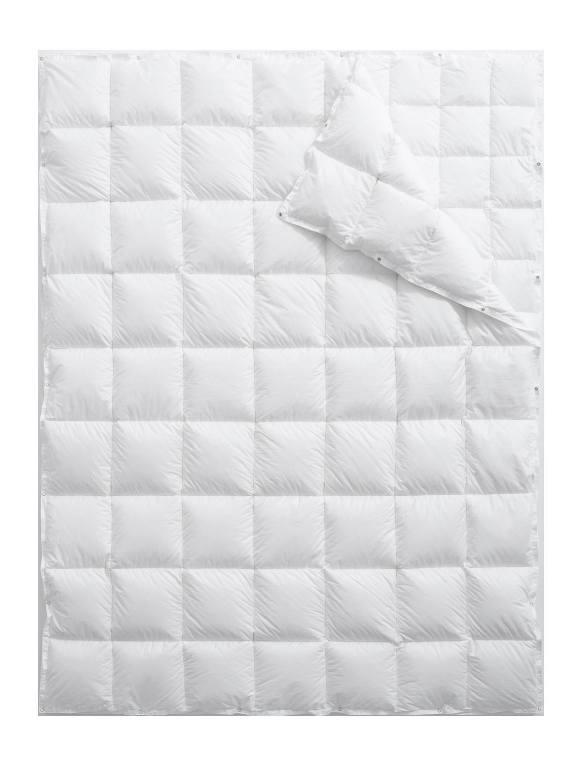 VIERJAHRESZEITENDECKE 200/210 cm INTERLAKEN  - Weiss, Basics, Textil (200/210cm) - Billerbeck