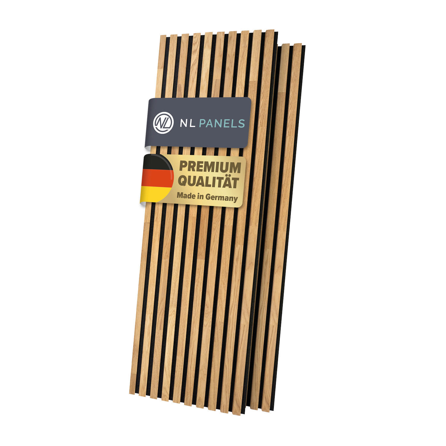 Akustikpaneel Massivholz/ Echtholz 40/150/2,1 cm  - Eichefarben, Basics, Holz (40/150/2,1cm)