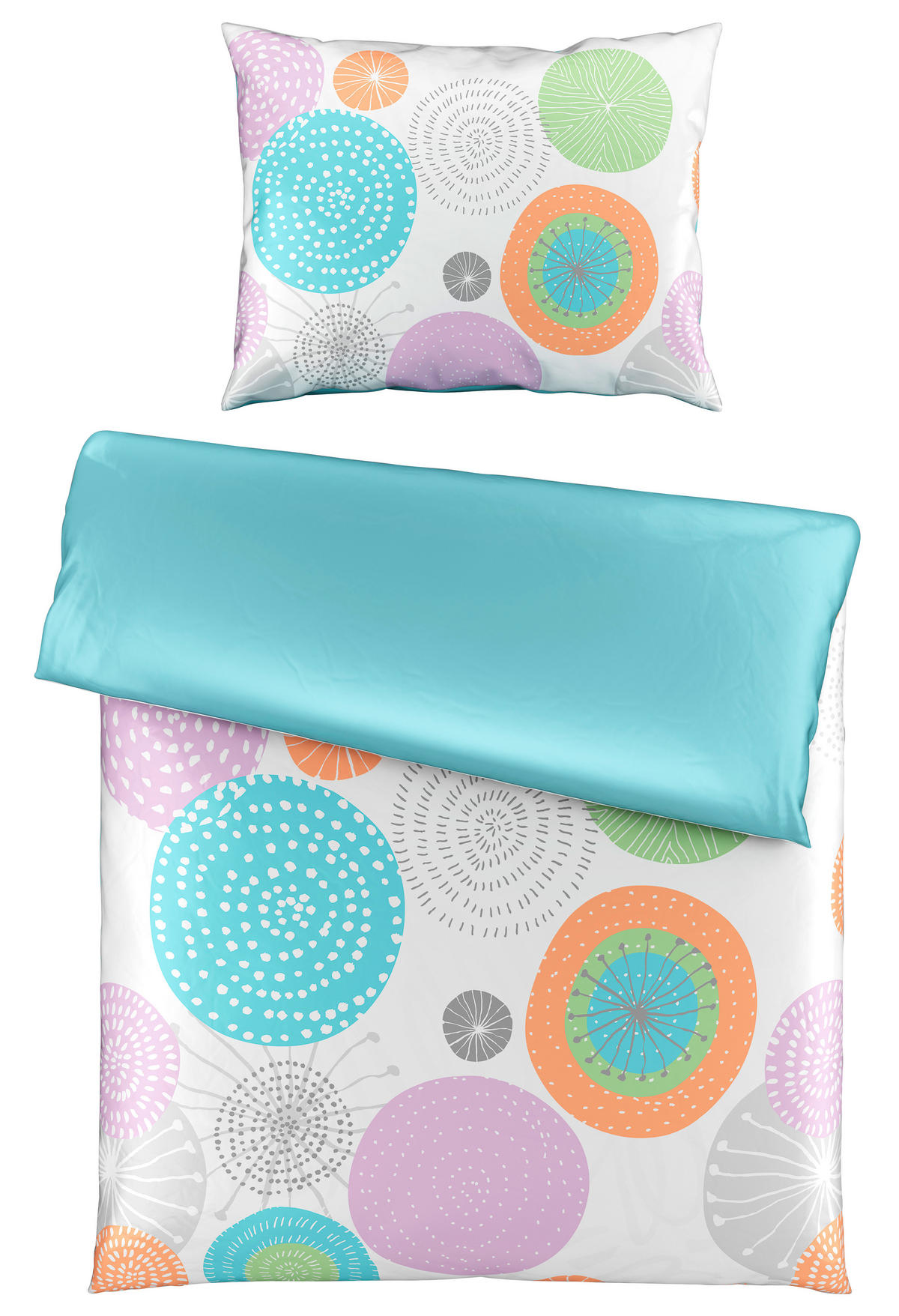 OBOUSTRANNÉ POVLEČENÍ, satén, vícebarevná, 140/200 cm - vícebarevná, Trend, textil (140/200cm) - Esposa