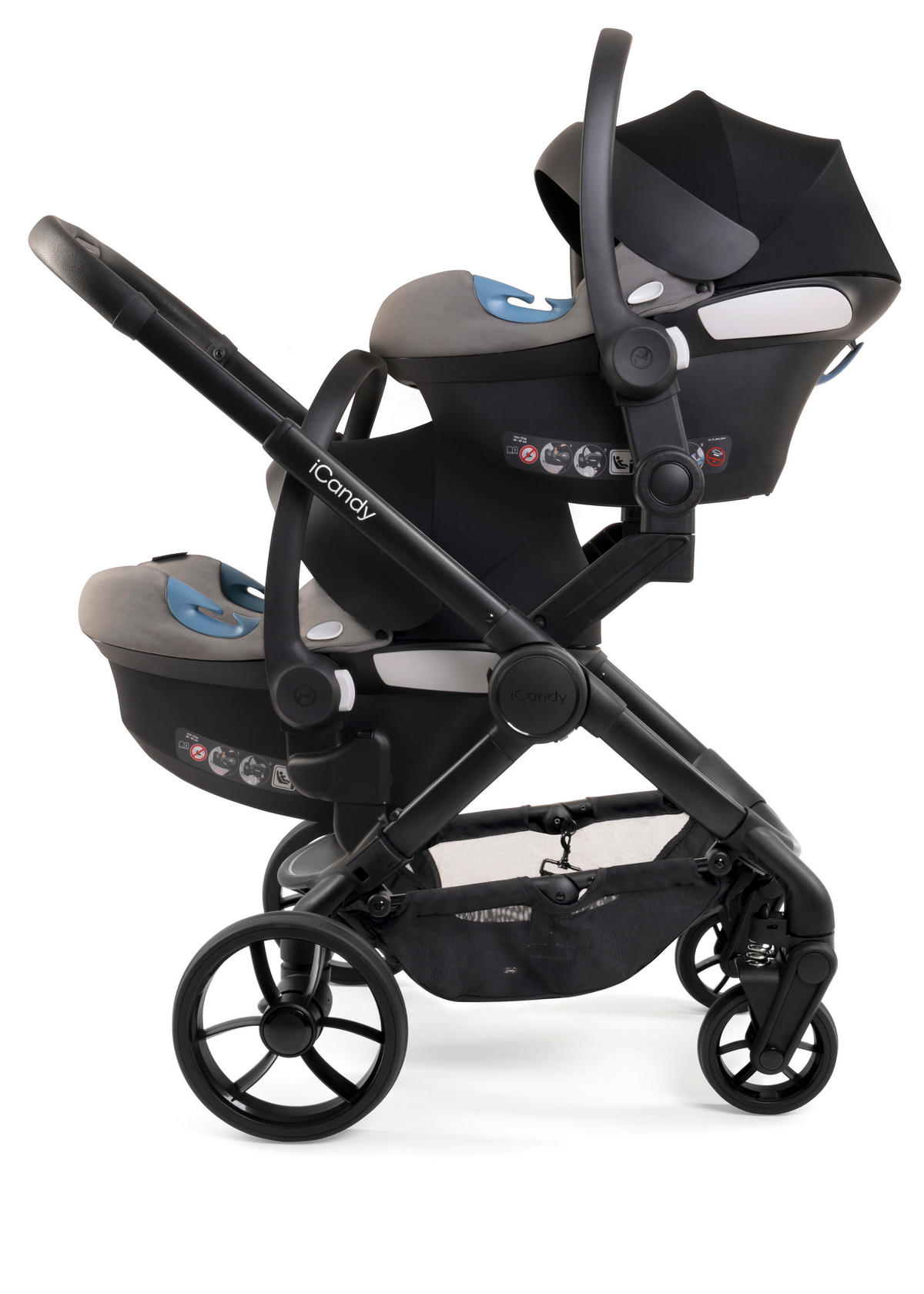 rok isporuke 60 dana  Peach 7  - zelena/tamno zelena, Basics, metal/tekstil (75/55/39cm) - ICANDY