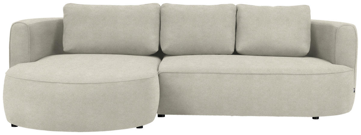 HÖRNSOFFA i vävt tyg cremefärgad  - grön/svart, Design, textil/plast (183/284cm) - Livetastic
