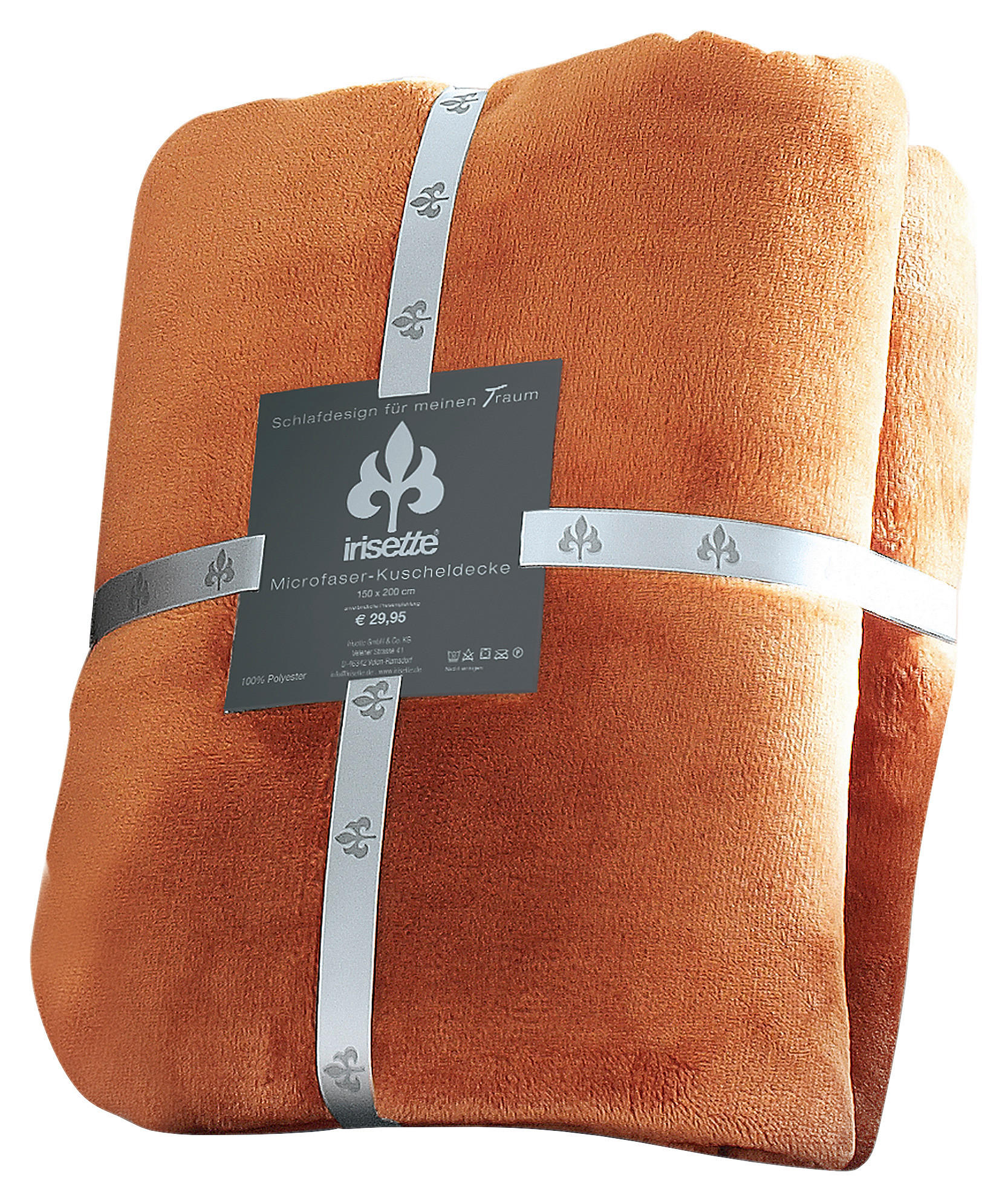 KUSCHELDECKE 150/200 cm  - Orange, KONVENTIONELL, Textil (150/200cm) - Irisette