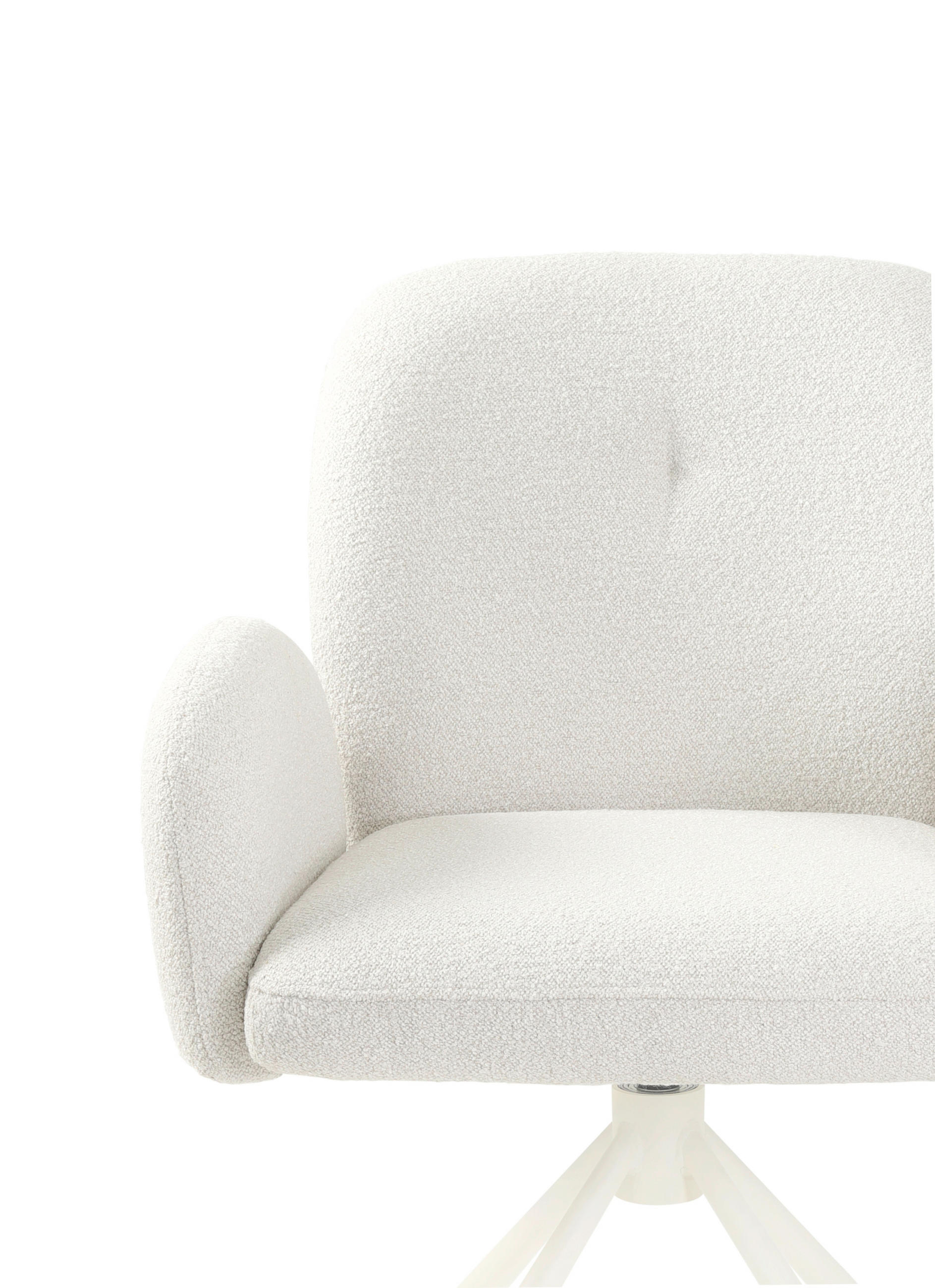 Thumbnail - Tom Tailor Armlehnstuhl, Weiß, Perlmutt, Metall, Textil, Rundrohr, 63x87x63.5 cm, Typenauswahl, Sitzfläche 360° drehbar,...