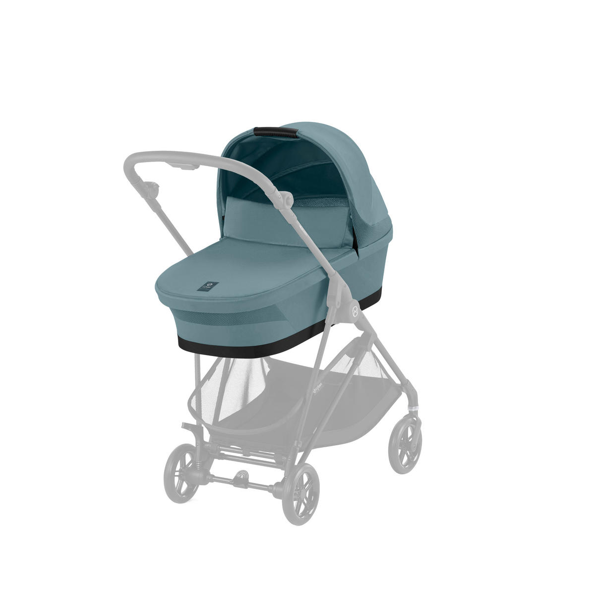 LIEGEWANNE Melios  - Pastellblau, Basics, Textil (84.5/33/20cm) - cybex GOLD