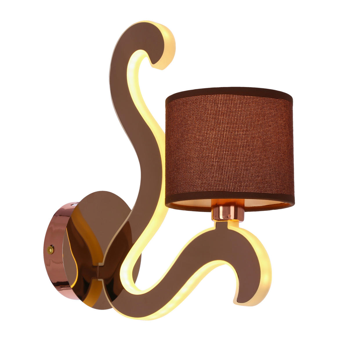 VÄGGLAMPA Ambrosia 26/10/30 cm   - svart/guldfärgad, Klassisk, metall (26/10/30cm)
