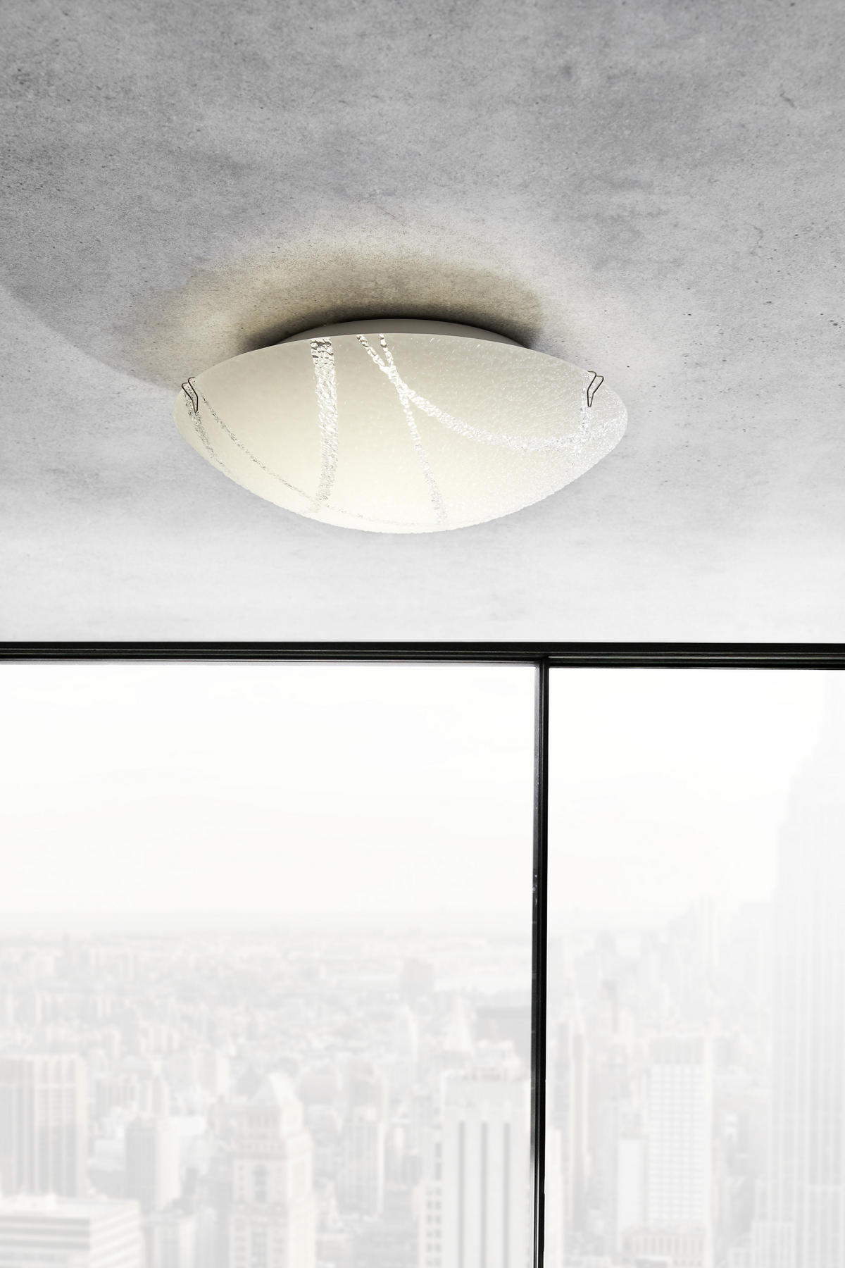STROPNÍ LED SVÍTIDLO, 25 cm - bílá, Basics, kov/sklo (25cm) - Xora