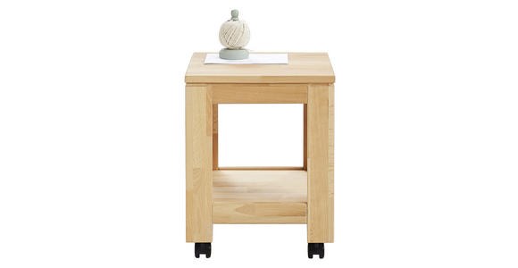 BEISTELLTISCH in Holz 35,5/35,5/46 cm - Buchefarben, KONVENTIONELL, Holz/Kunststoff (35,5/35,5/46cm) - Linea Natura