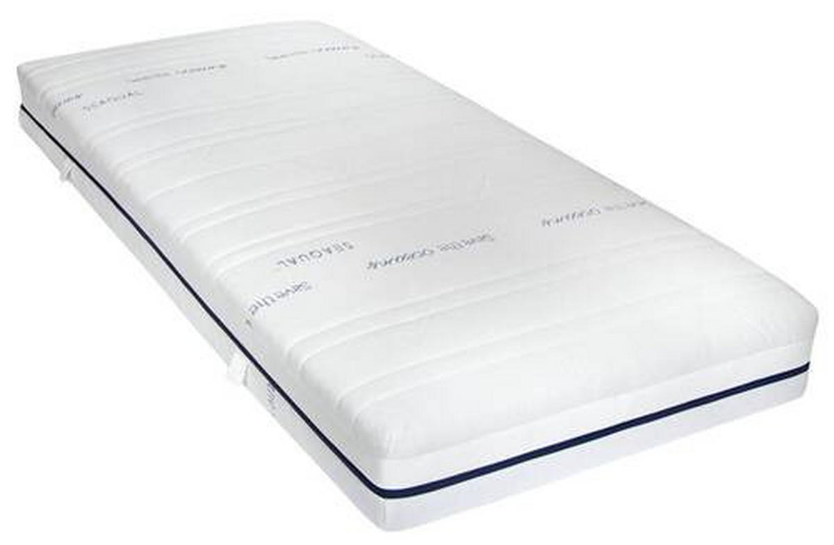 KALTSCHAUMMATRATZE Emotion S60 200/200 cm Höhe ca. 21 cm 7 -Zonen - Weiß, Basics, Textil (200/200cm) - Novel