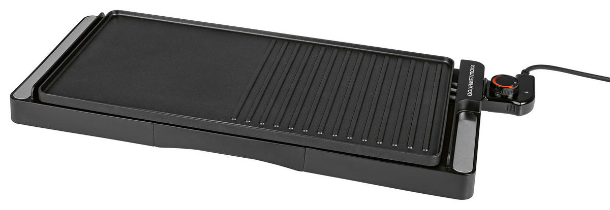 TISCHGRILL GOURMETmaxx  - Schwarz, Basics, Metall (59,3/26,2/5,9cm) - GOURMETMAXX