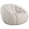 SESSEL Struktur Creme    - Creme/Schwarz, Design, Textil (114/77/104cm) - Carryhome