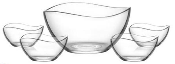 SCHÜSSELSET   - Transparent, Basics, Glas - Van Well
