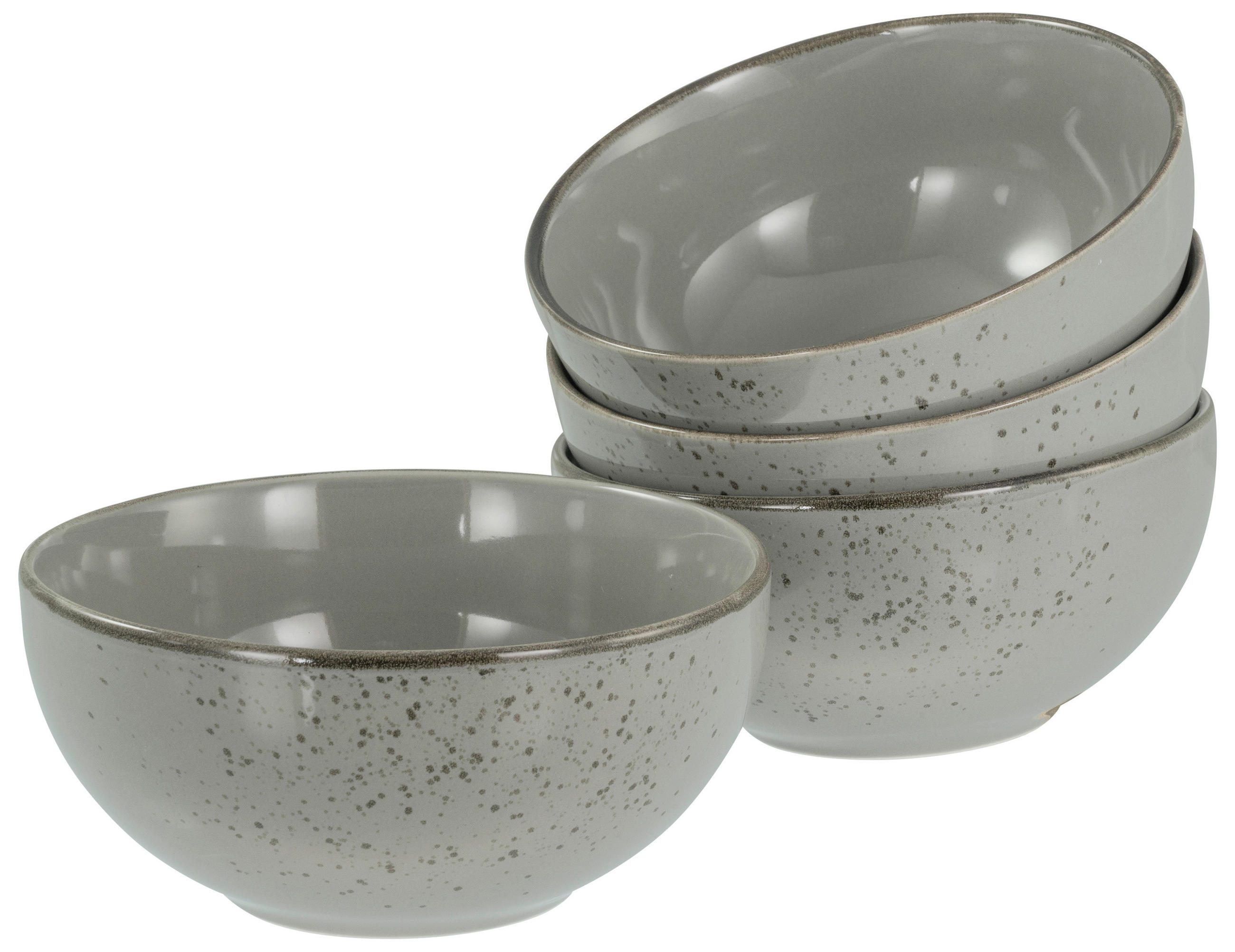 SKÅLSET 4 delar Nature Collection   - grå, Design, keramik - Creatable