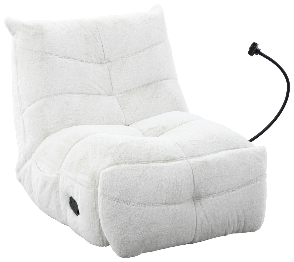 GUNGSTOL i vävt tyg cremefärgad  - svart/cremefärgad, Modern, metall/textil (91,4/92,7/107,9cm) - Livetastic