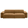BIGSOFA Chenille Braun  - Schwarz/Braun, Design, Kunststoff/Textil (238/71/101cm) - Pure Home Lifestyle