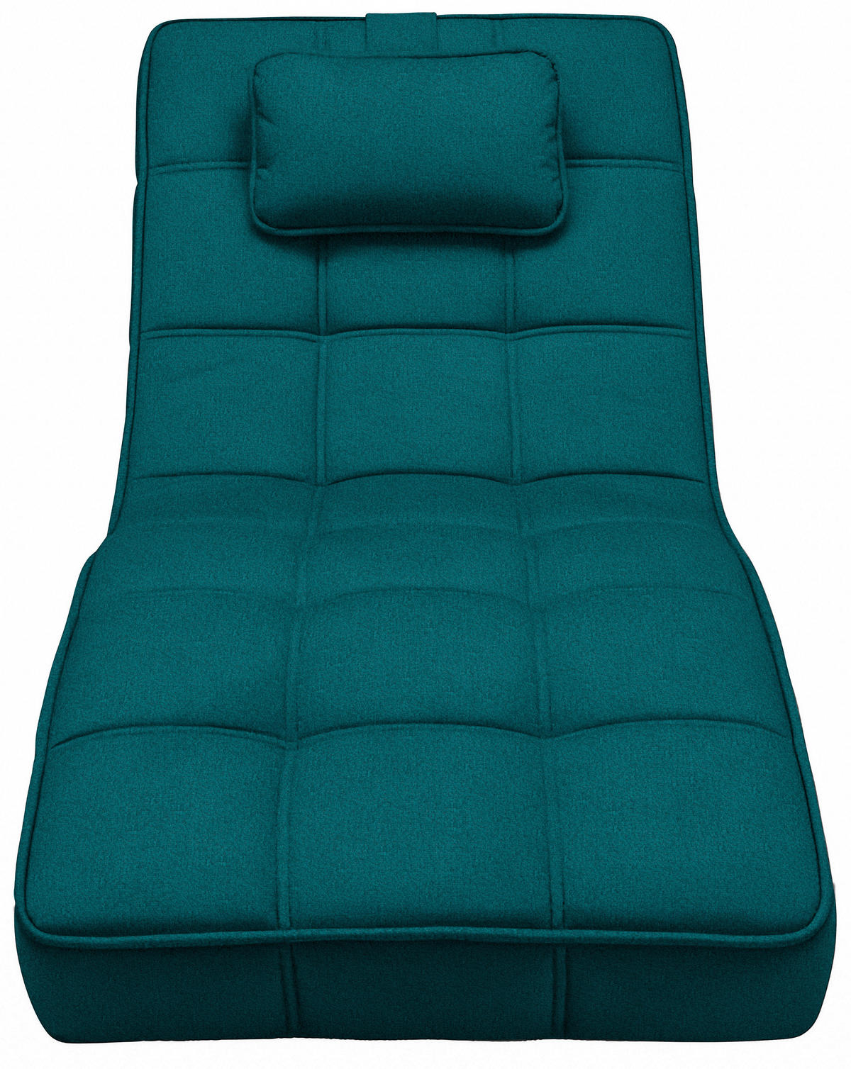 LIGGFÅTÖLJ i vävt tyg petrol  - petrol/svart, Design, metall/textil (74/86/162cm) - Livetastic