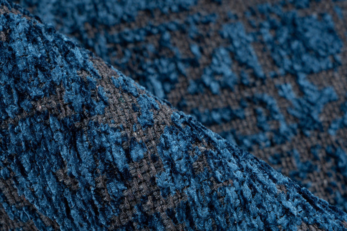KOBEREC TKANÝ NA PLOCHO, 120/170 cm, modrá - modrá, Konvenční, textil (120/170cm)